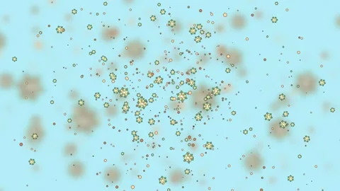 Flu Virus Animation Video stock 133107784