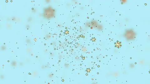 Flu Virus Animation Video stock 133107798