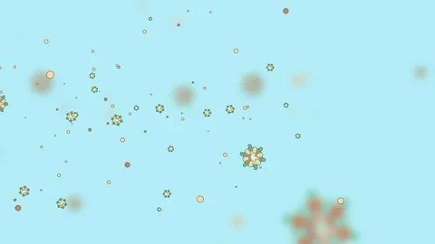 Flu Virus Animation Video stock 133107800