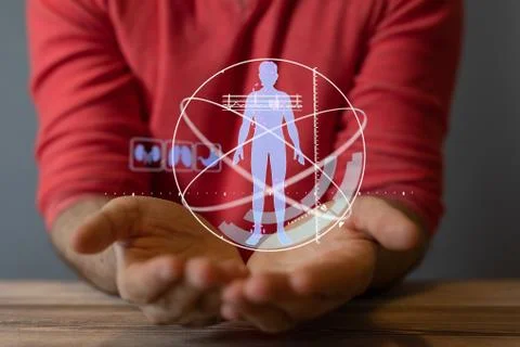 A flu virus attack digital 3d Stock Photos