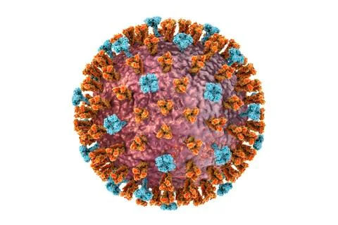 Flu virus, illustration Stock Illustration