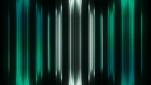 Fluctuating stripes on a black background. Motion. Vertical wide lines moving Stock Footage 219503044