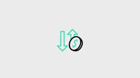 Fluctuation Animated Icon Stock Footage 320225768