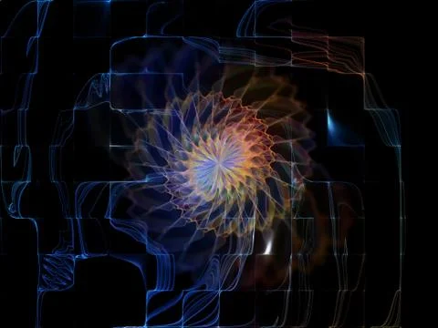 Fluctuation of Emptiness 스톡 일러스트