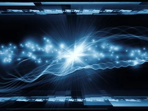 Fluctuations of energy Stock Illustration