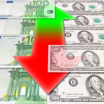 Fluctuations of exchange Stock Photos