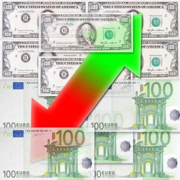 Fluctuations of exchange Stock Photos