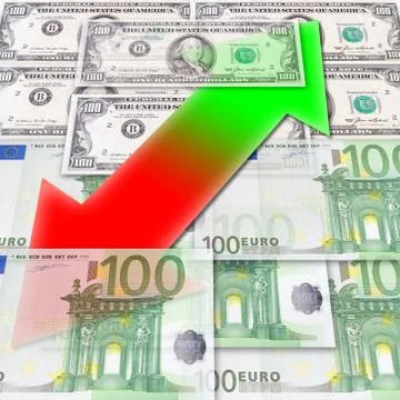 Fluctuations of exchange Stock Photos