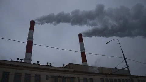 Flue-gas stack Stock Footage 103411854