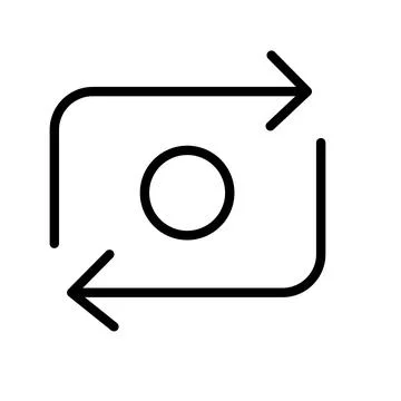 Fluent camera switch regular icon Stock Illustration