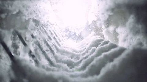 Fluff in the recycling chamber Stock Footage 118443519