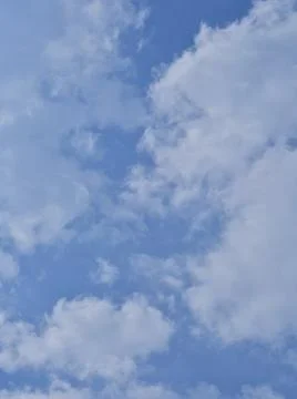 Fluffy beautiful clouds in the sky Stock Photos