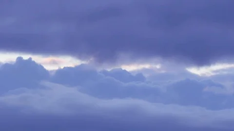 Fluffy blue clouds running across the blue sky. background. Ultra HD Time Lapse 스톡 동영상 106016576