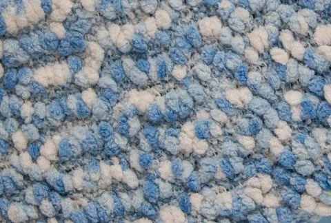 Fluffy blue fabric background Foto stock