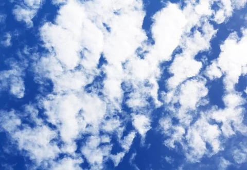 Fluffy Cloud on Blue Sky Stock Photos