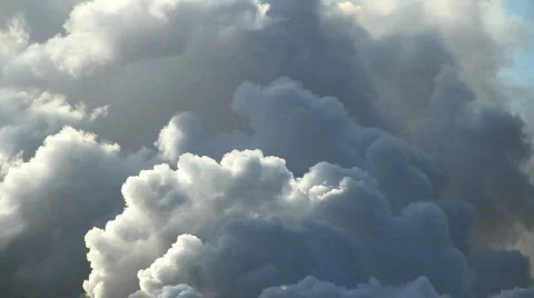 Fluffy cloud formations Stock Footage 702972