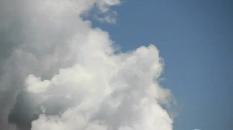 Fluffy cloud formations Stock Footage 702999