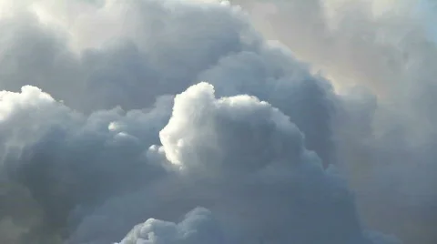 Fluffy cloud formations Stock Footage 703017