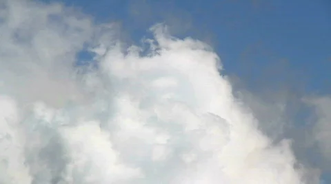 Fluffy cloud formations Stock Footage 703042