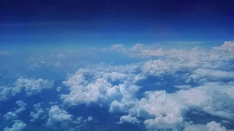 Fluffy cloud over the sky Stock Footage 246297807