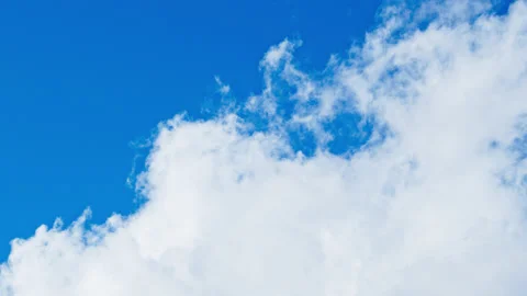 Fluffy Cloud Timelapse Stock Footage 234360093