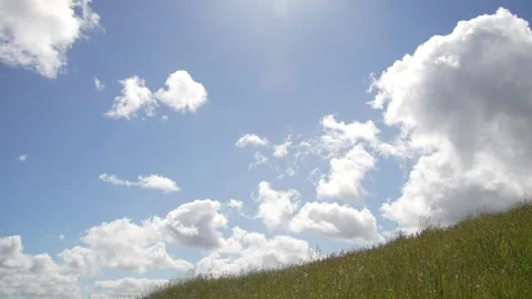 Fluffy clouds 4k Stock Footage 244696533