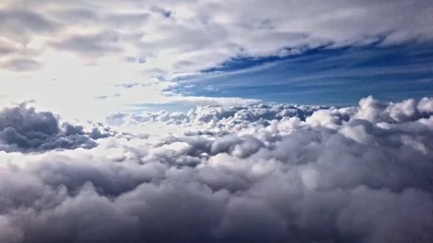 Fluffy Clouds aerial shot Stock-Footage 82155031
