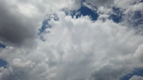 Fluffy clouds and blue sky timelapse for background Video stock 227926850
