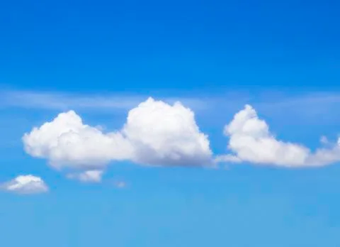 Fluffy clouds  background Stock Photos