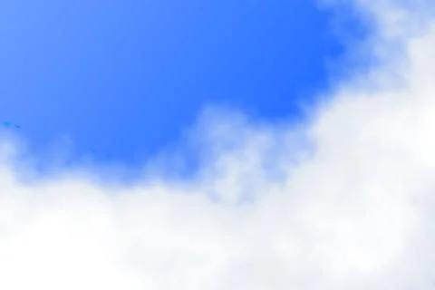 Fluffy clouds with blue sky in the afternoon Stock Illustration