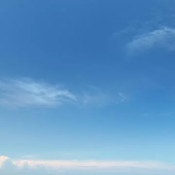 Fluffy clouds in the blue sky Stock-Fotos