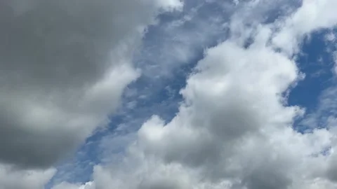 Fluffy clouds floating in the sky. Stock Footage 340304039