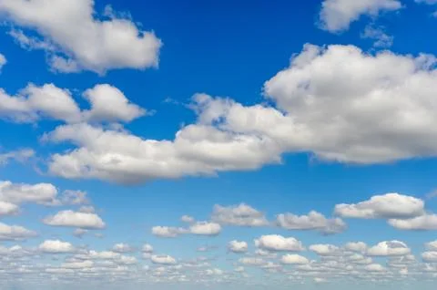Fluffy clouds look as foam. Foto stock