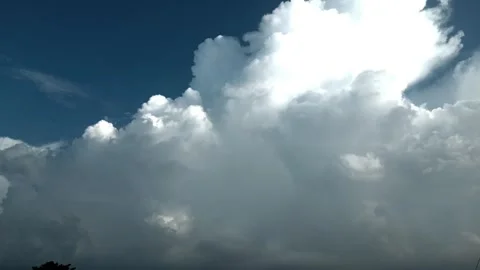 Fluffy Clouds Moving Across the Blue Sky – Timelapse Nature Footage Stock Footage 319511903
