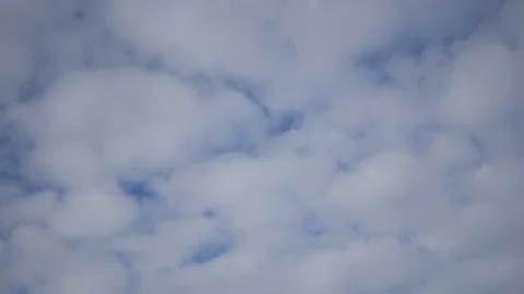 Fluffy clouds moving real time background Video stock 98450900