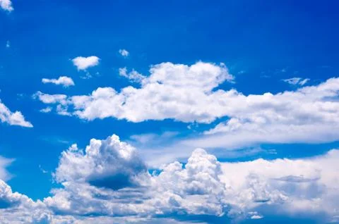 Fluffy clouds Stock Photos