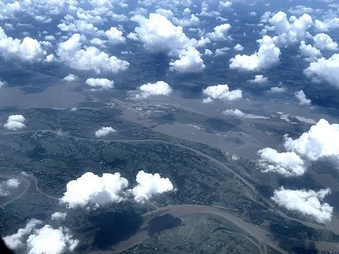 Fluffy clouds Stock Photos