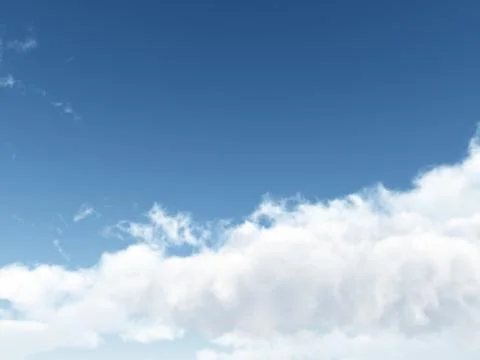 Fluffy clouds in the sky Stock-Illustration