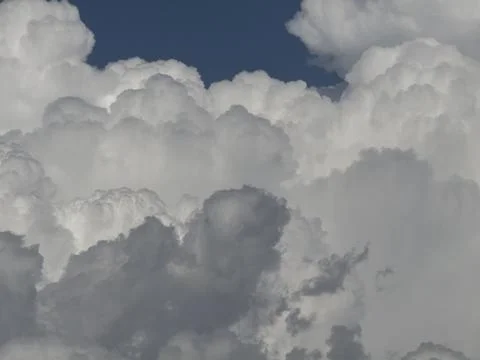 Fluffy clouds in the sky Stock-Fotos