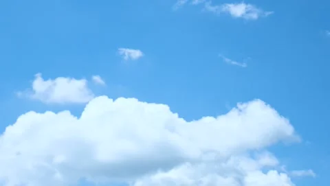 Fluffy clouds time lapse Stock Footage 223203923