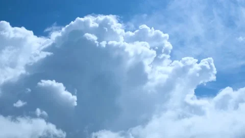Fluffy clouds timelapse Stock Footage 197379135