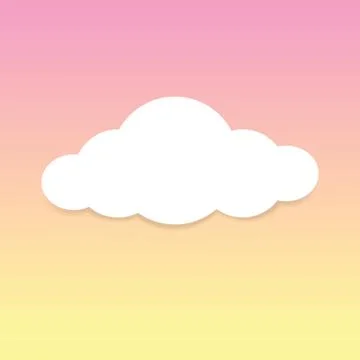 Fluffy clouds white on pink sky background, sky background with clouds white  Illustrazione stock