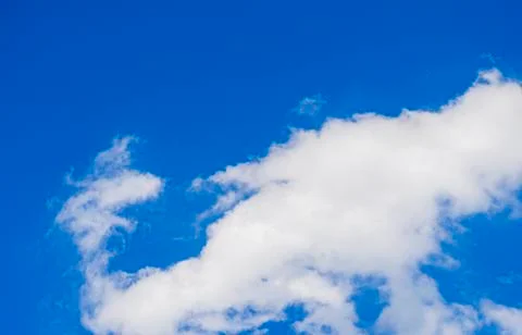 Fluffy Cloudy Blue Sky Stock Photos