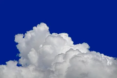Fluffy Cumulus Cloud Cutout Stock Photos