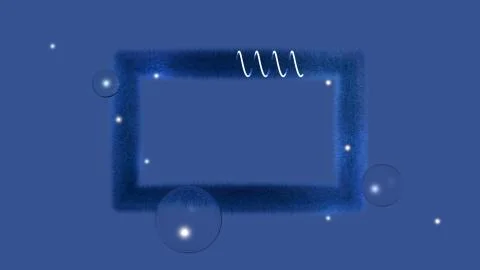 Fluffy frame Stock Illustration