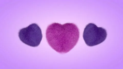 Fluffy heart Stock Footage 138552157