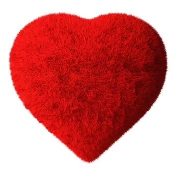 Fluffy heart Stock Photos