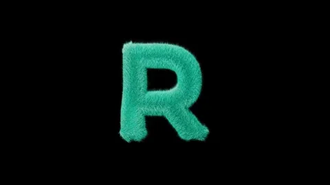 Fluffy Letters pack 60 1 Stock Footage 295175308
