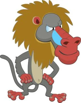 Fluffy monkeys Stock Illustration