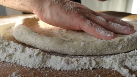 Fluffy pizza Stock Footage 240498281
